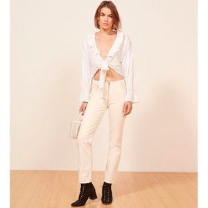 STRAIGHT LEG ZIPPER JEAN FROM REF